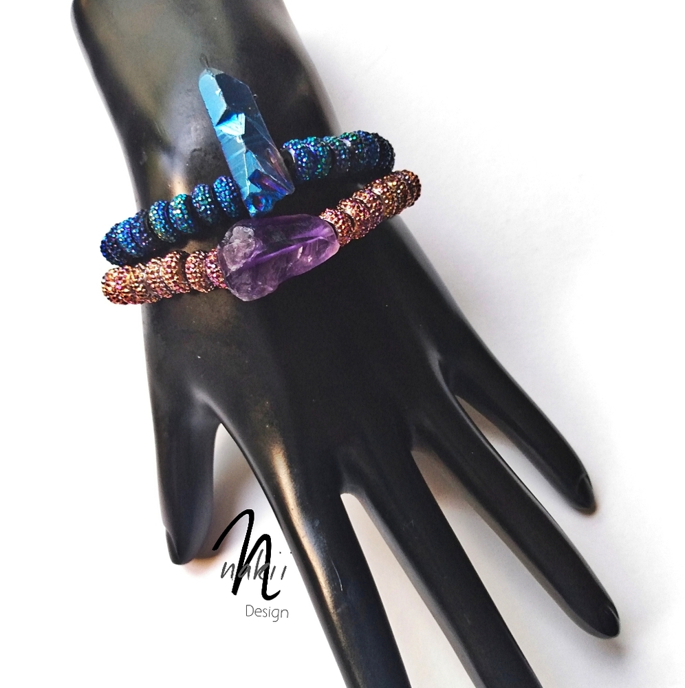 Handcrafted Titanium Quartz Barefoot Sandals - Picture 2 of 2